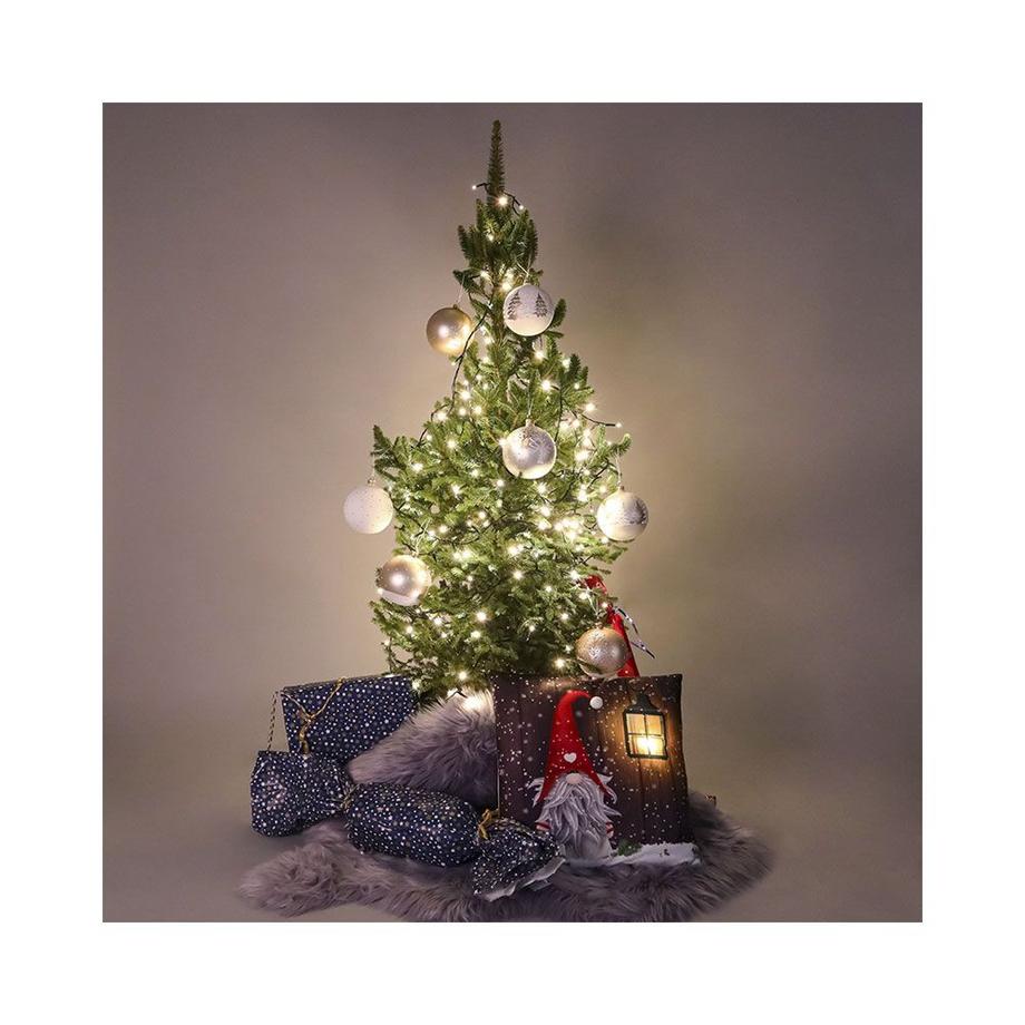 Dameco  LED Kissen Wichtel und Laterne 40x40cm 