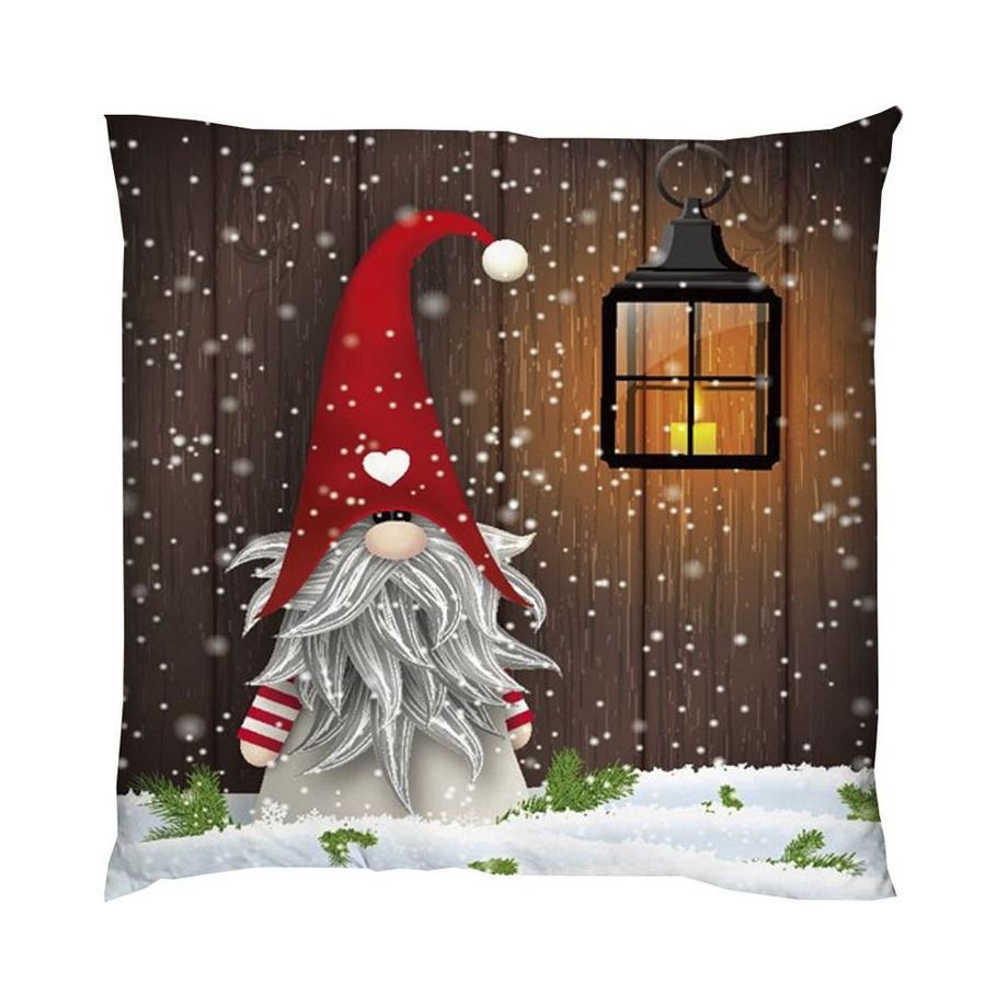 Dameco  LED Kissen Wichtel und Laterne 40x40cm 