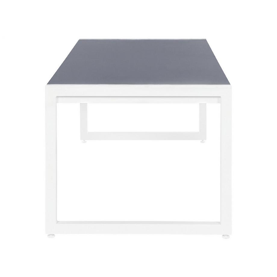 Beliani Tavolo da pranzo da giardino en Alluminio Moderno BACOLI  