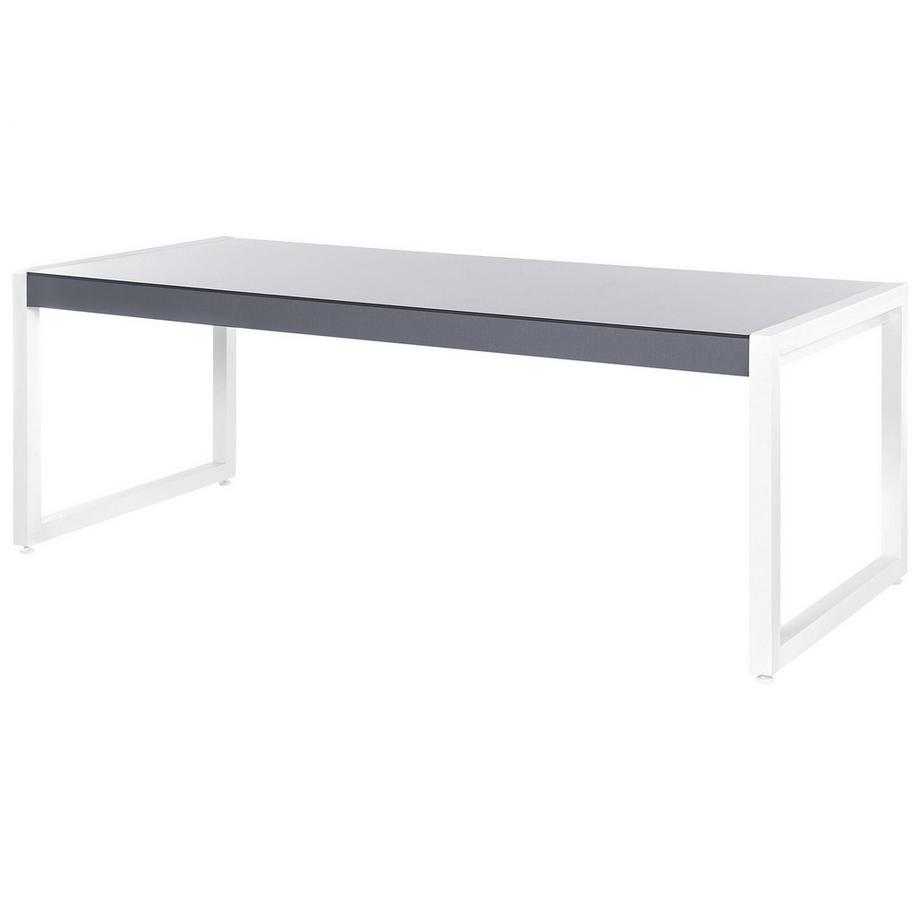 Beliani Tavolo da pranzo da giardino en Alluminio Moderno BACOLI  