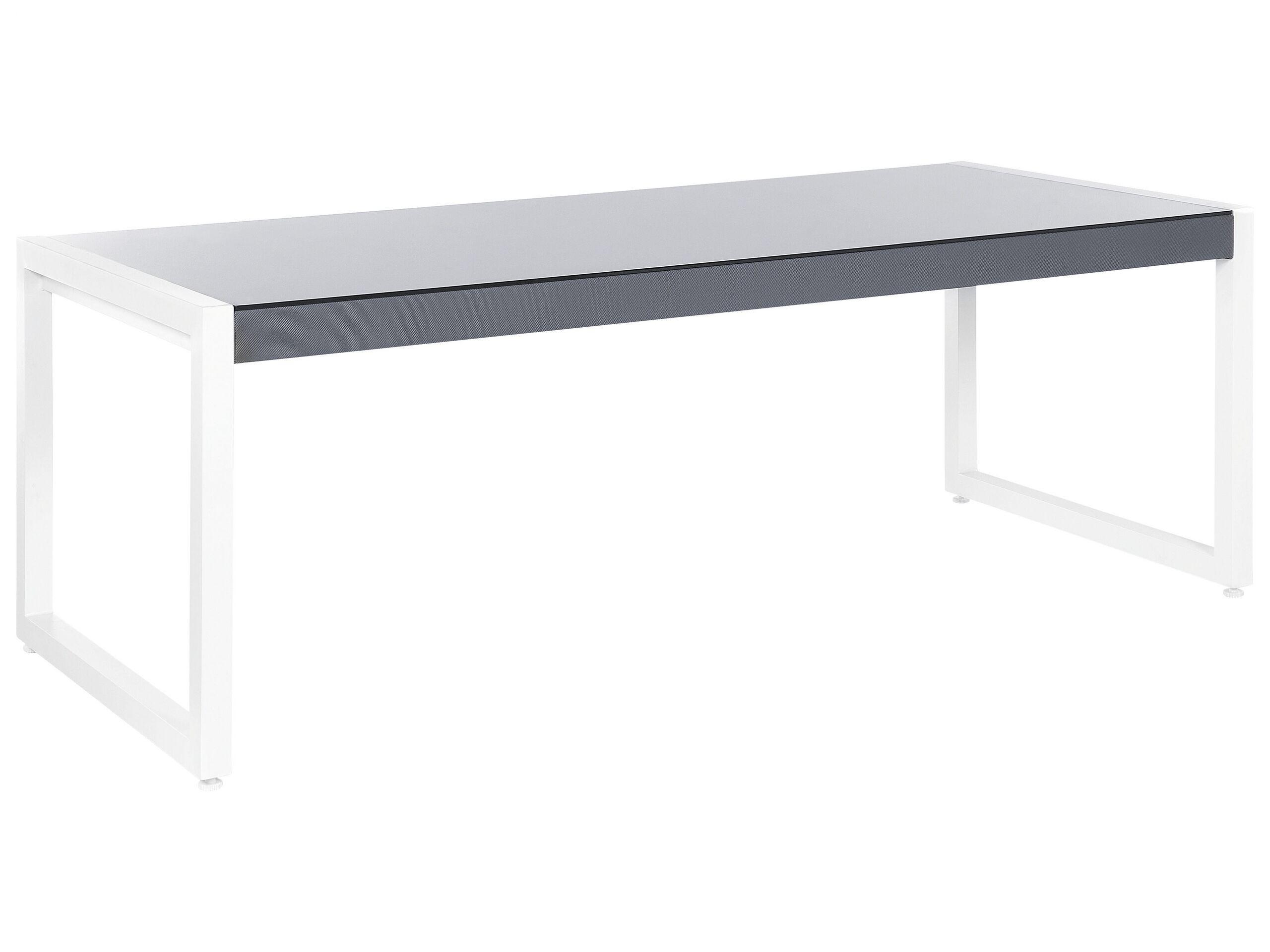 Beliani Table de jardin en Aluminium Moderne BACOLI  