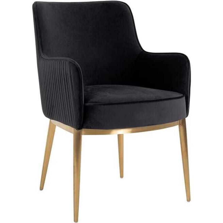 mutoni Sedia Breeze antracite oro spazzolato  