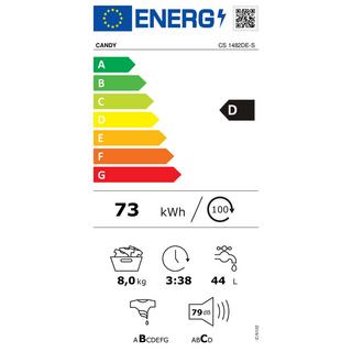 Candy Candy Smart CS 1482DE-S lavatrice Caricamento frontale 8 kg 1400 Giri/min Bianco  