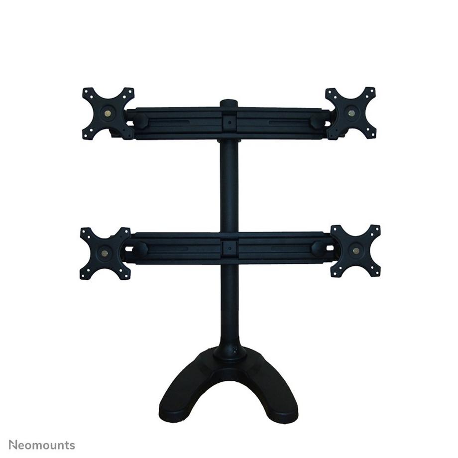 NewStar  4fach Monitor-Standfuß 48,3 cm (19) - 76,2 cm (30) Schwarz Höhenverstellbar, Neigbar 