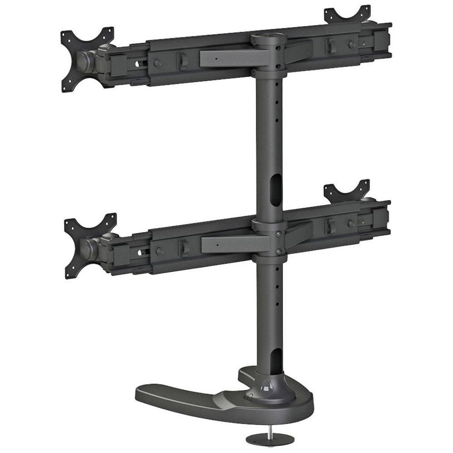 NewStar  4fach Monitor-Standfuß 48,3 cm (19) - 76,2 cm (30) Schwarz Höhenverstellbar, Neigbar 