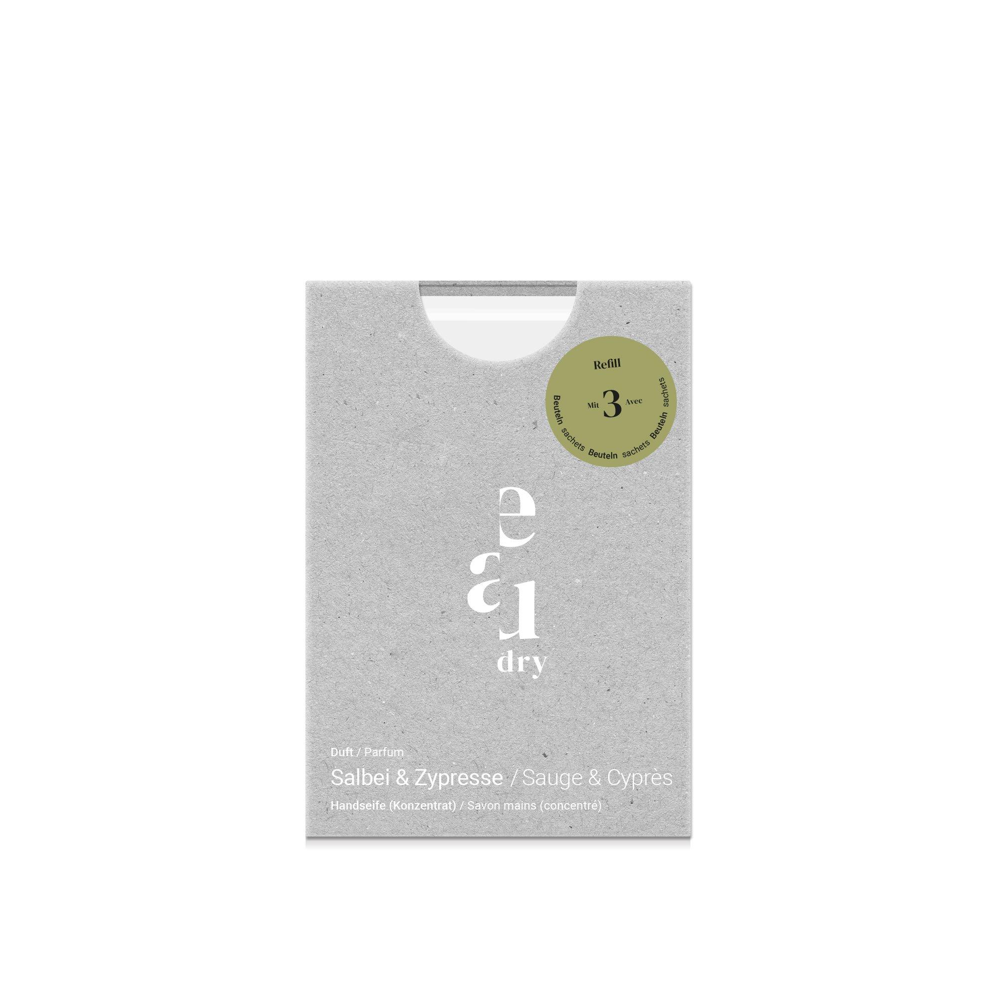 Image of eaudry eaudry Refill Kit - Handseife Salbei & Zypresse (Pulverkonzentrat) - 45g