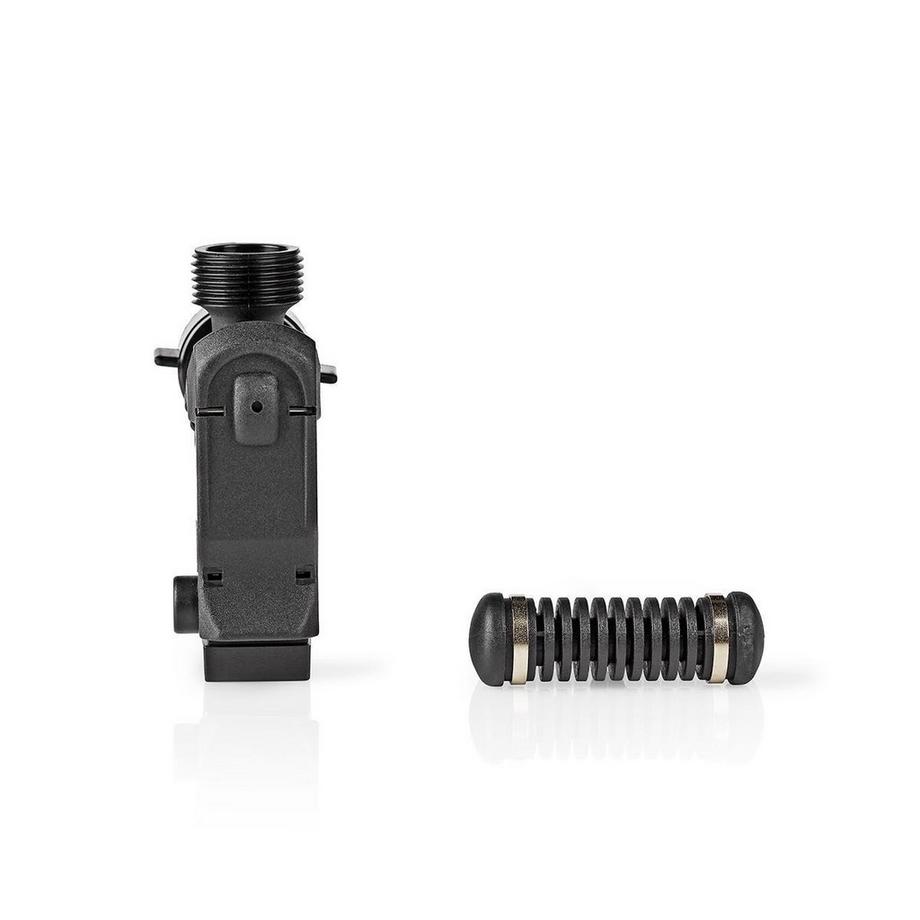 Aqua Stop électronique | Filetage extérieur 3/4" | Filetage intérieur 3/4" | Convient pour : Lave-vaisselle / Lave-linge | Noir