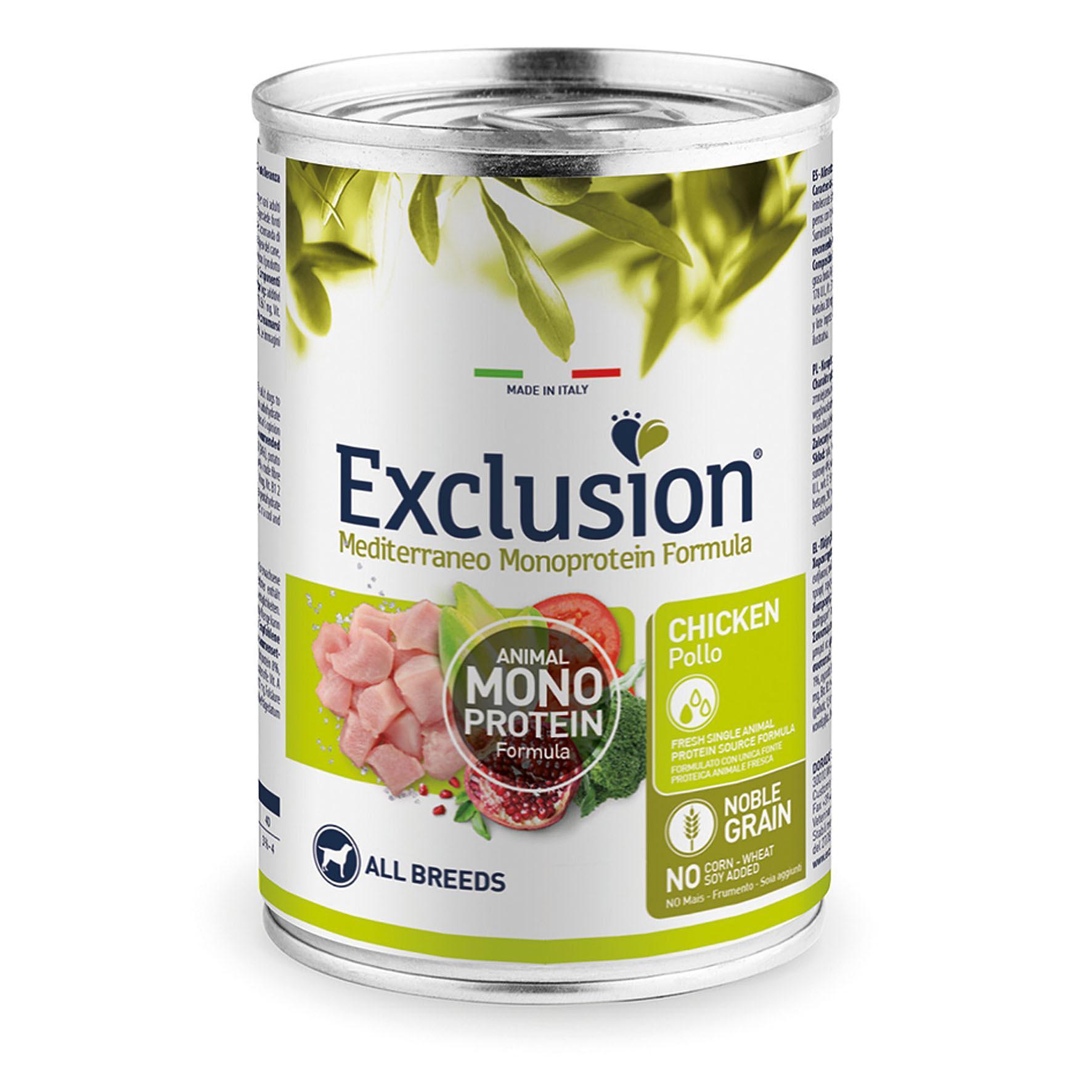 Exclusion  Mediterraneo Adult All Breeds Chicken - Multipack 