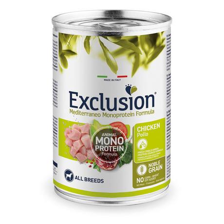 Exclusion  Mediterraneo Dog Adult All Breeds Chicken - Multipack 
