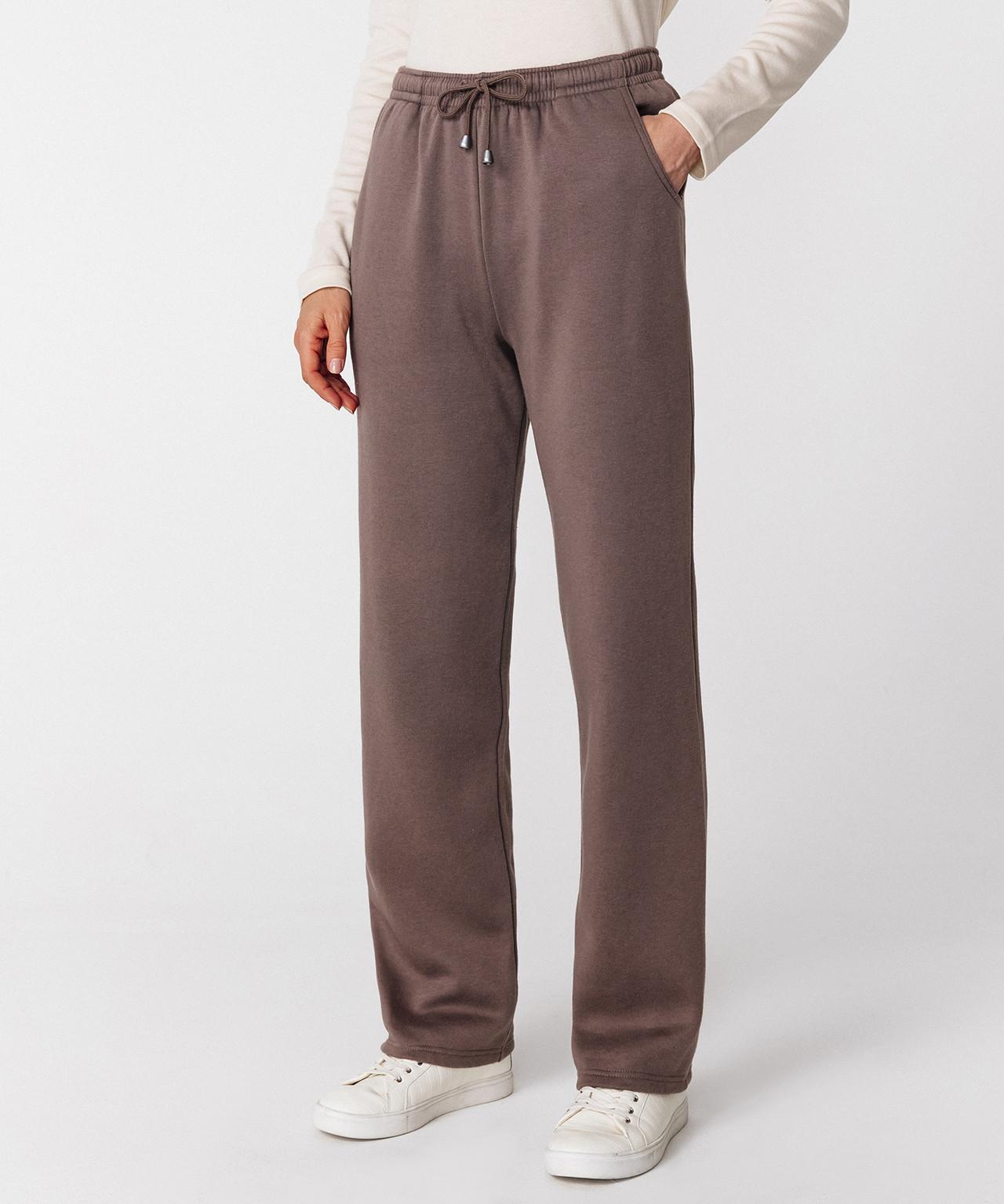 Image of Hose Aus Schmiegsamem, Kuscheligem Molton. Damen Braun 34/36