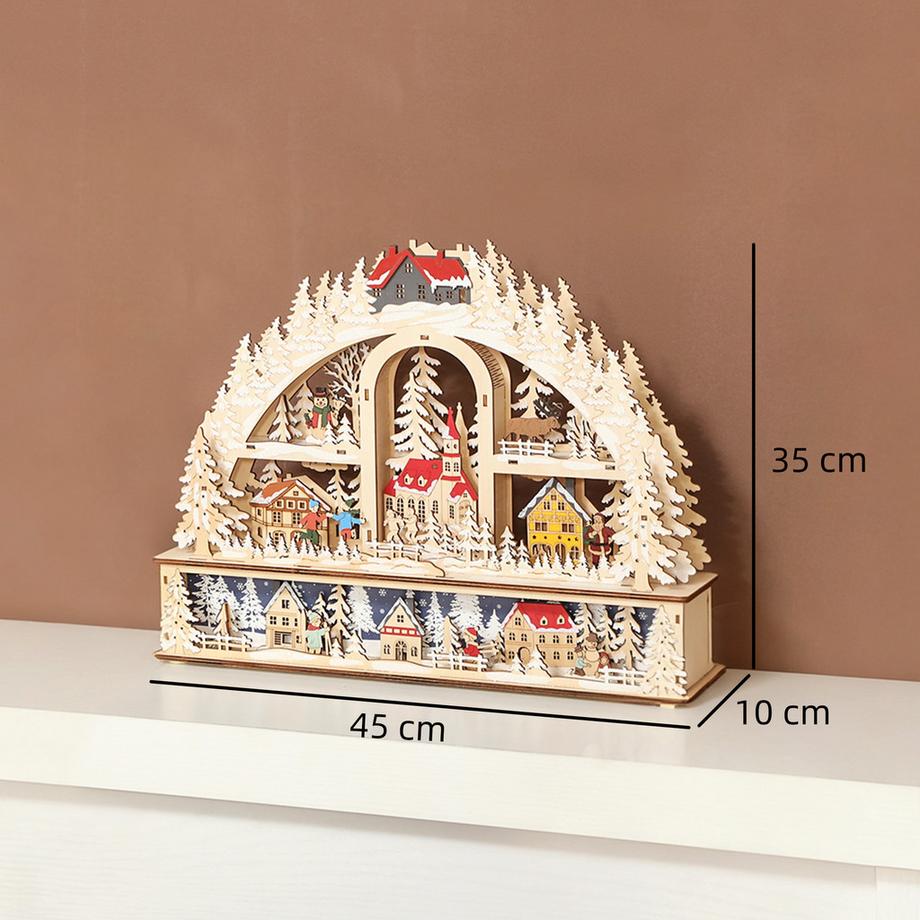 HOMCOM Village de Noël  