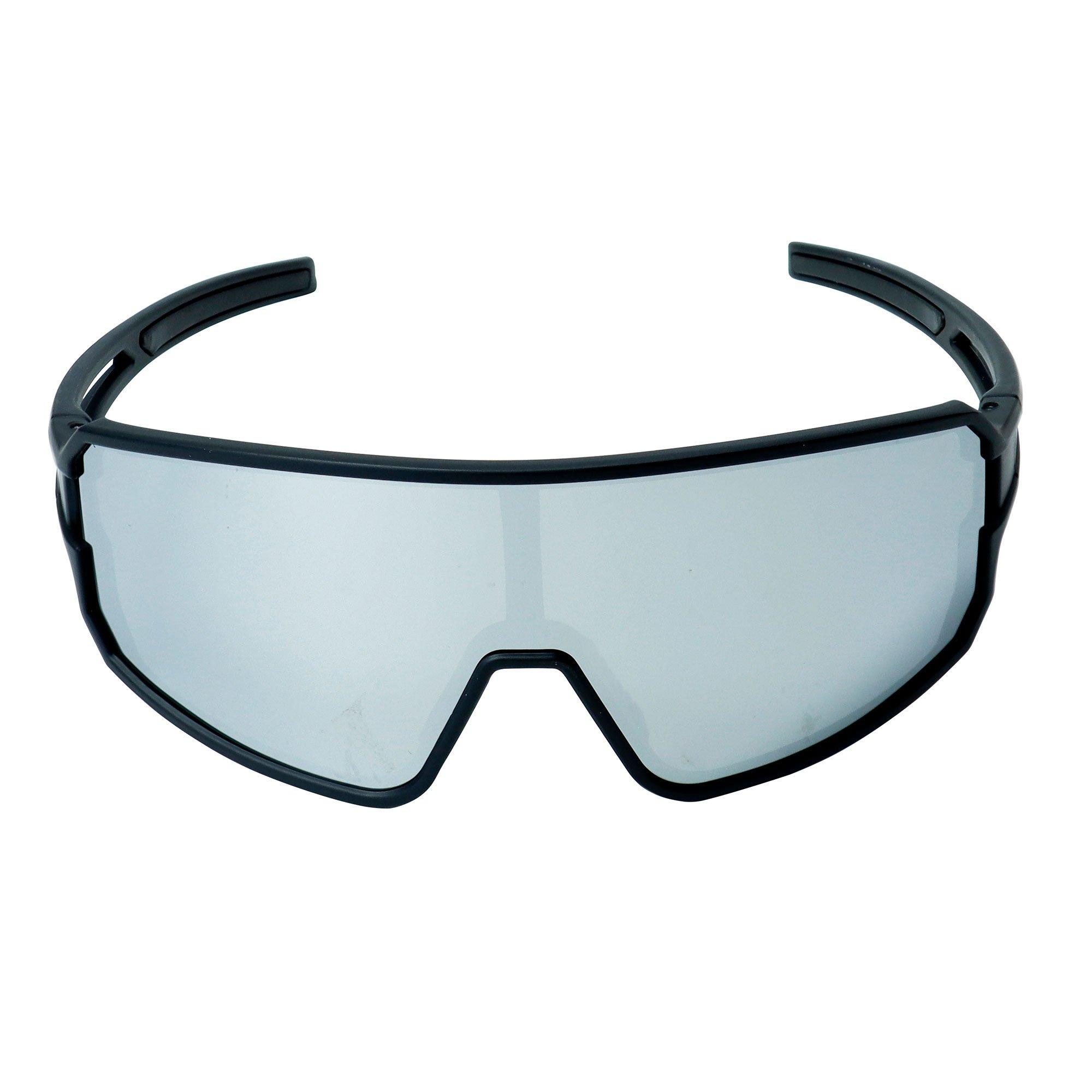 YEAZ  SUNWAVE Lunettes de soleil de sport Black/Silver Mirror 