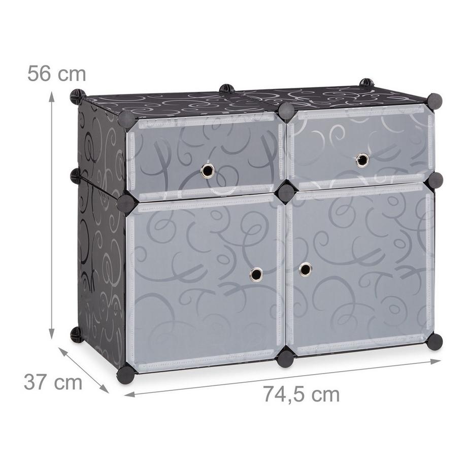 B2X Regalsystem 4 Fächer  