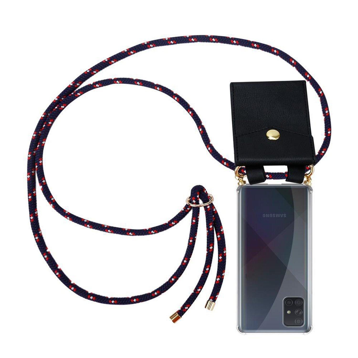 Image of Handy Kette für Samsung Galaxy A51 4G M40s Silikon mit Gold Ringen