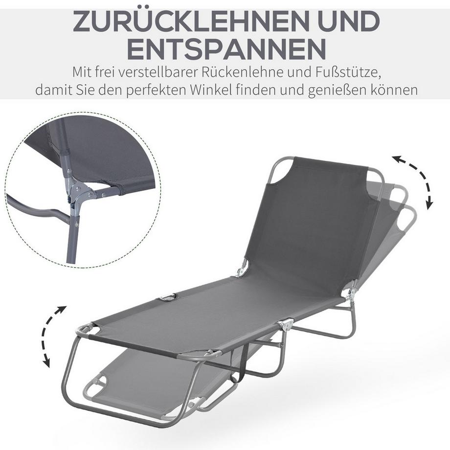 Outsunny Chaise longue  