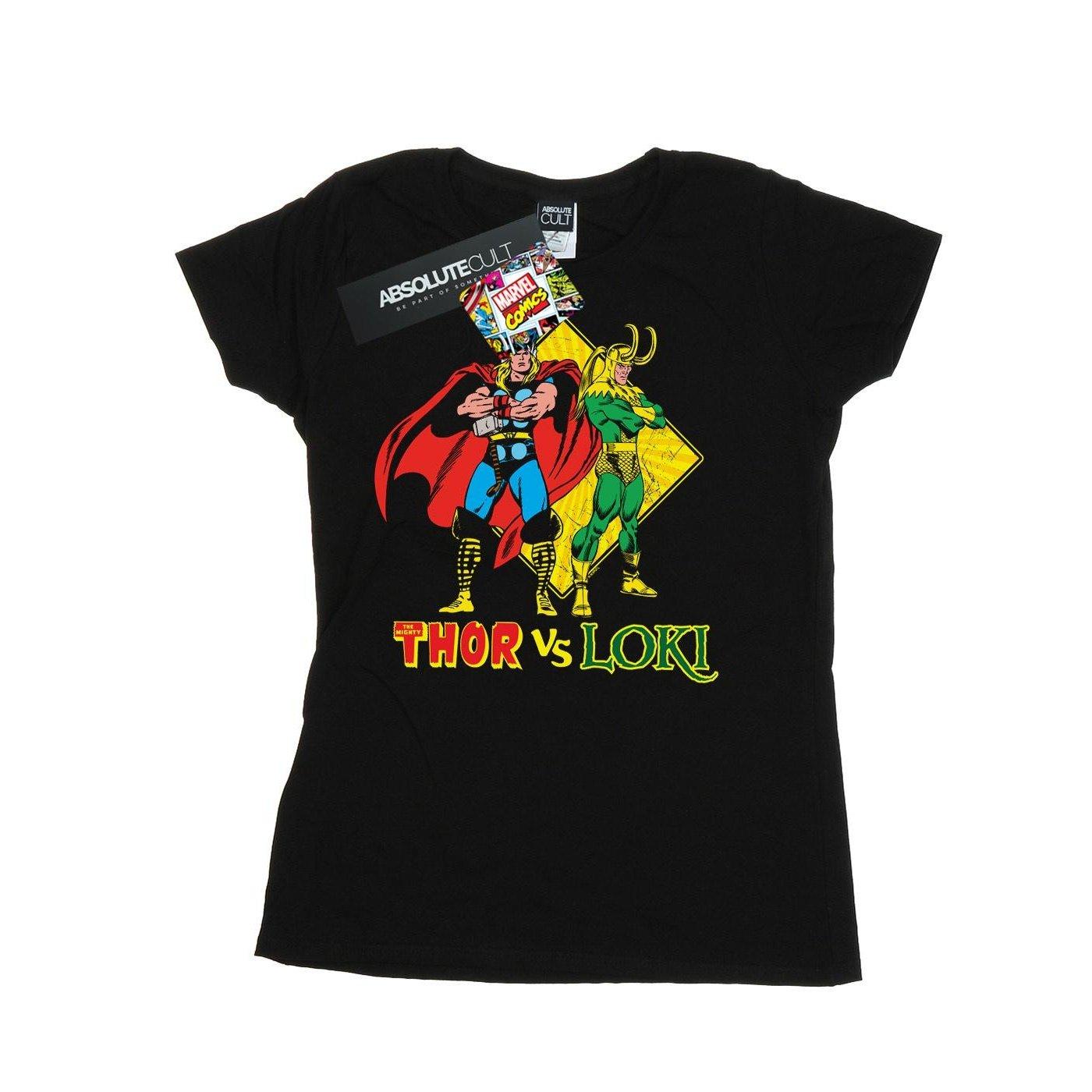 Image of Thor Vs Loki Tshirt Damen Schwarz L