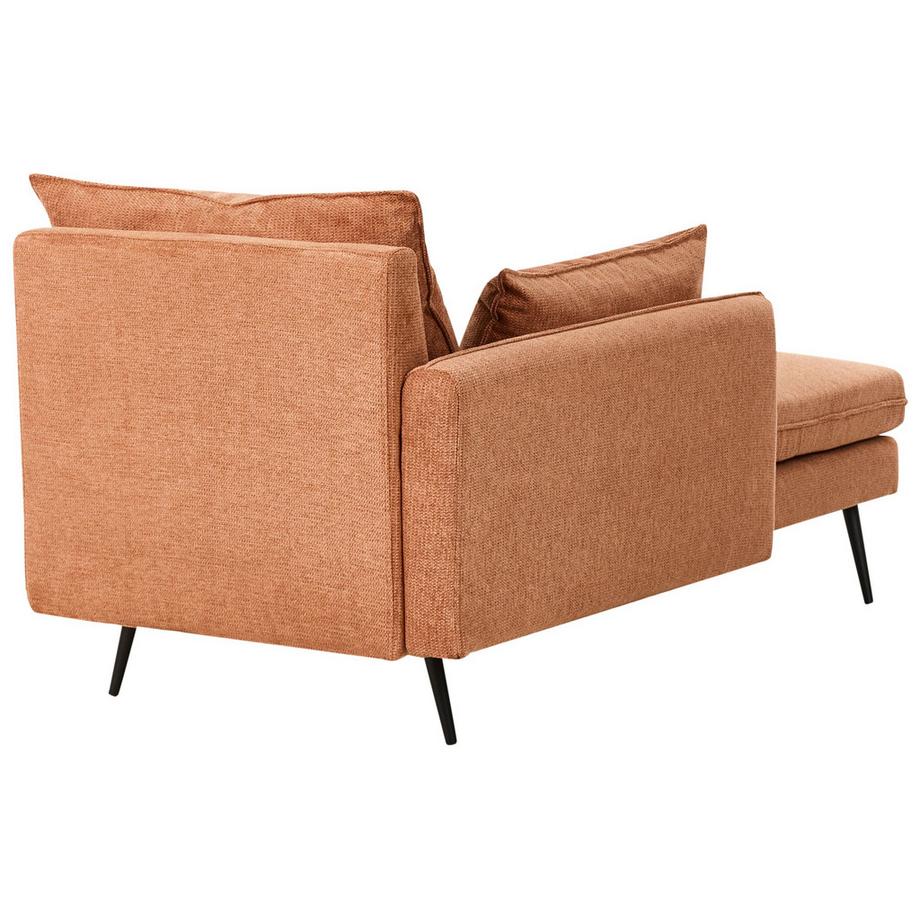 Beliani Chaise longue côté droit en Tissu Minimaliste YERRES  