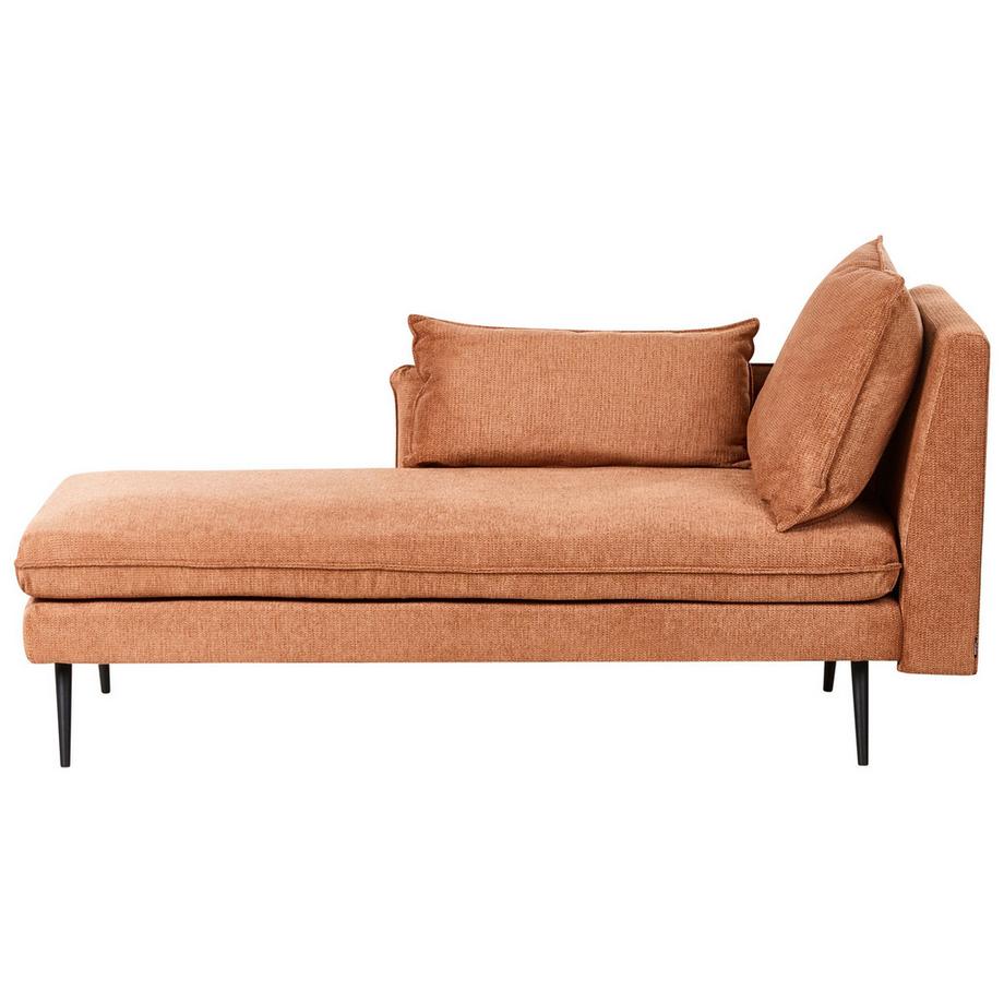 Beliani Chaise longue côté droit en Tissu Minimaliste YERRES  