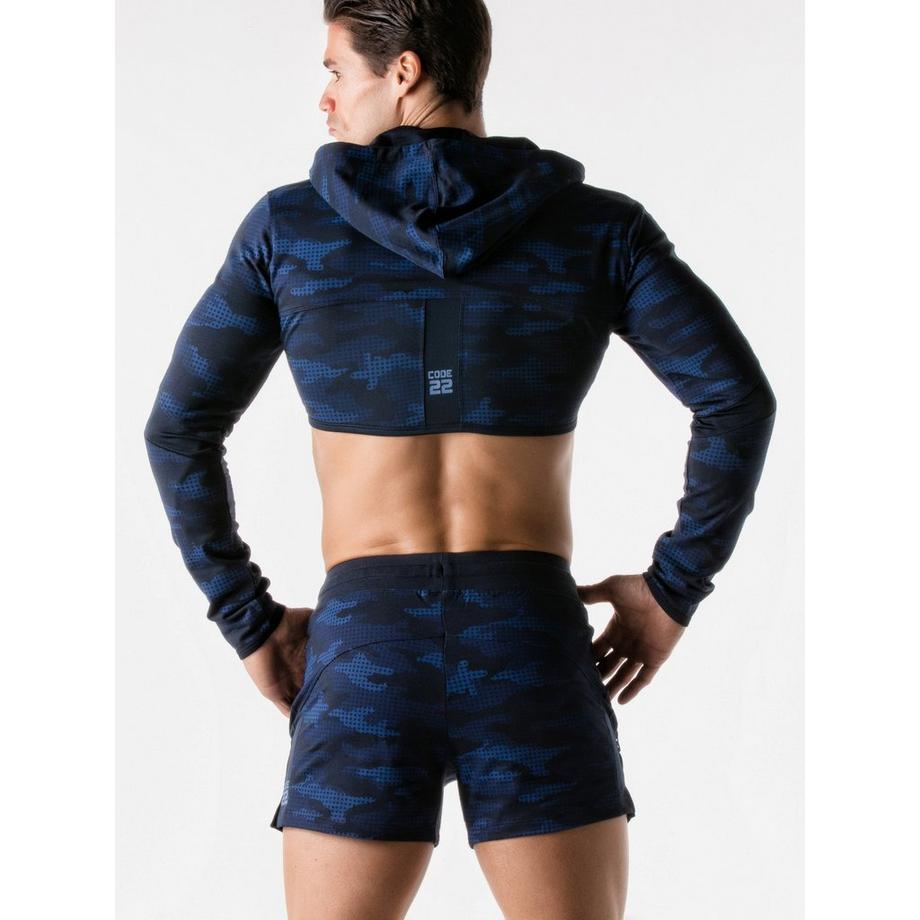 Code22  Veste courte à capuche Urban Camo 