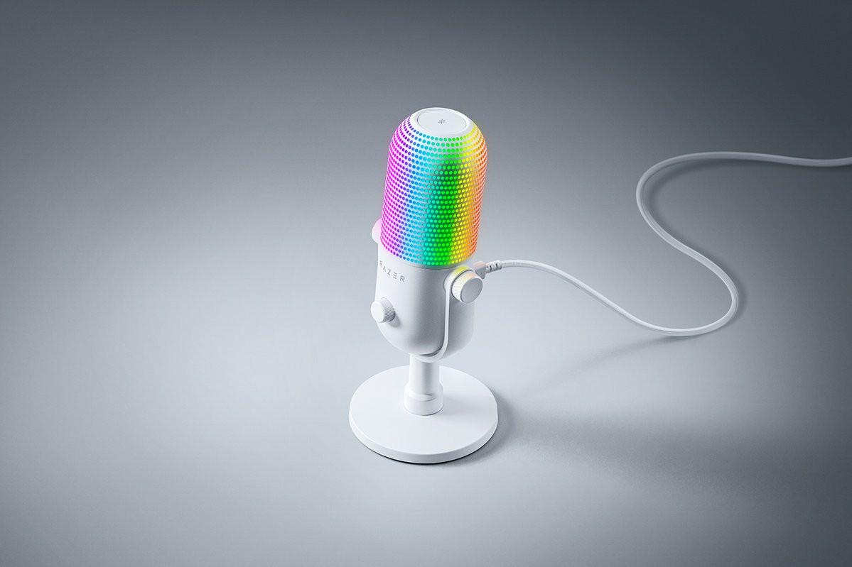 RAZER  Razer Seiren V3 Chroma Blanc Microphone de PC 