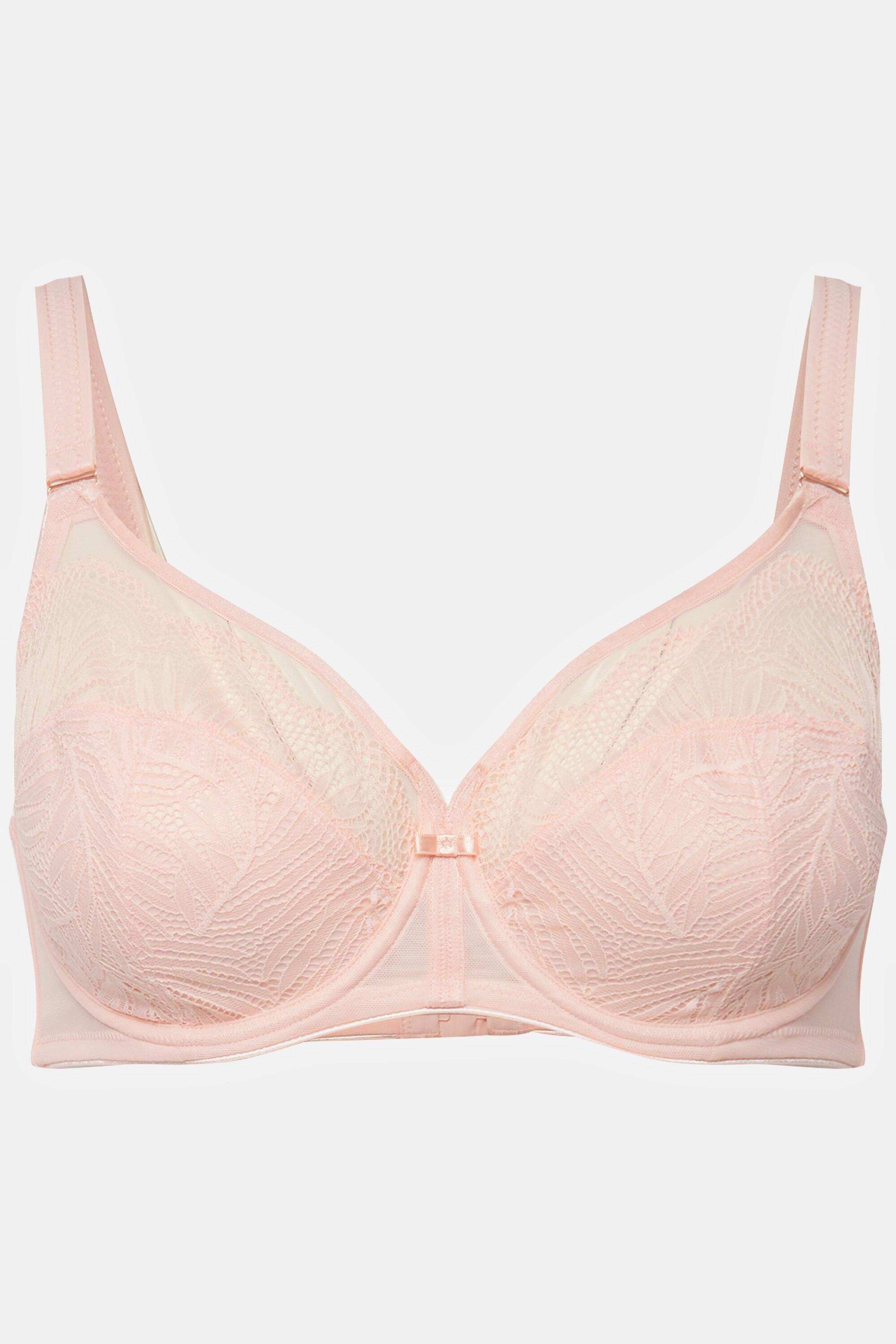 Ulla Popken  Reggiseno con ferretto, pizzo e coppa C-F 