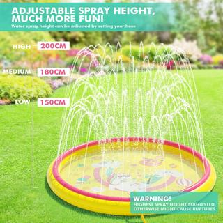 Activity-board  Wasserspielzeug Baby Pool Pad Sprinkler Wasser Spielmatte mit rutschfestem Spritzwasser Spielmatte, Garten im Freien Sommer Spritzwasser Sprinkler 