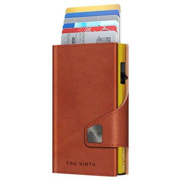 Wallet CLICK & slide Florence Cognac, Gold
