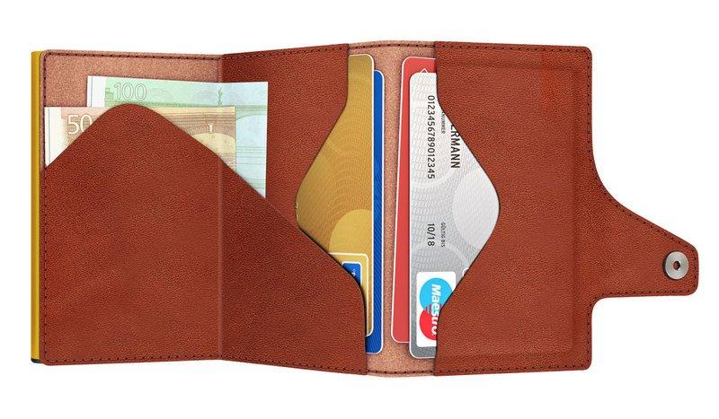 Tru Virtu CLICK & slide Florence Portemonnaie Cognac Gold  