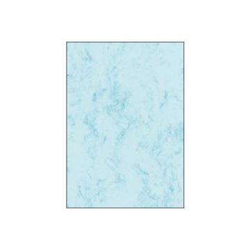 SIGEL Designpapier Marmor A4 DP551 200g, blau 50 Blatt