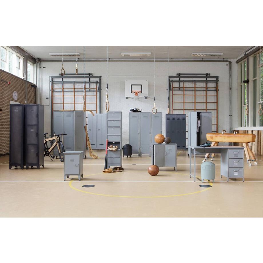 mutoni Spind Schrank Stijn stahlgrau FSC  