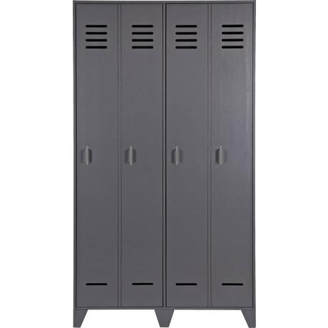 mutoni Armoire-vestiaire Stijn gris acier FSC  