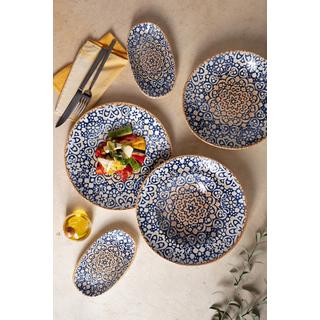 Bonna Assiette De Pâtes - Alhambra -  Porcelaine - lot de 2  