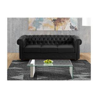 Vente-unique Couchgarnitur 3+1 CHESTERFIELD Kunstleder  