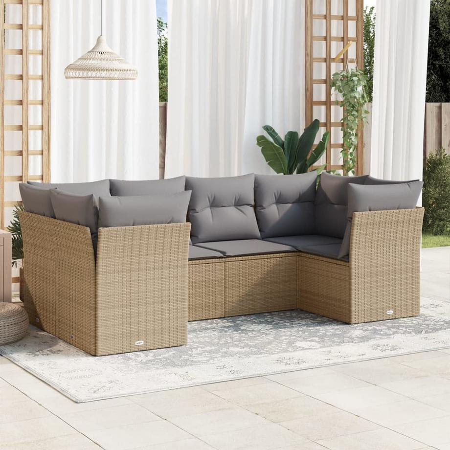 VidaXL Garten sofagarnitur poly-rattan  