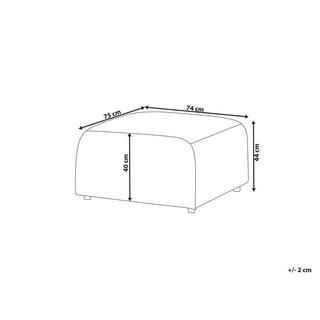 Beliani Ottomana en Bouclé Moderno FALSTERBO  