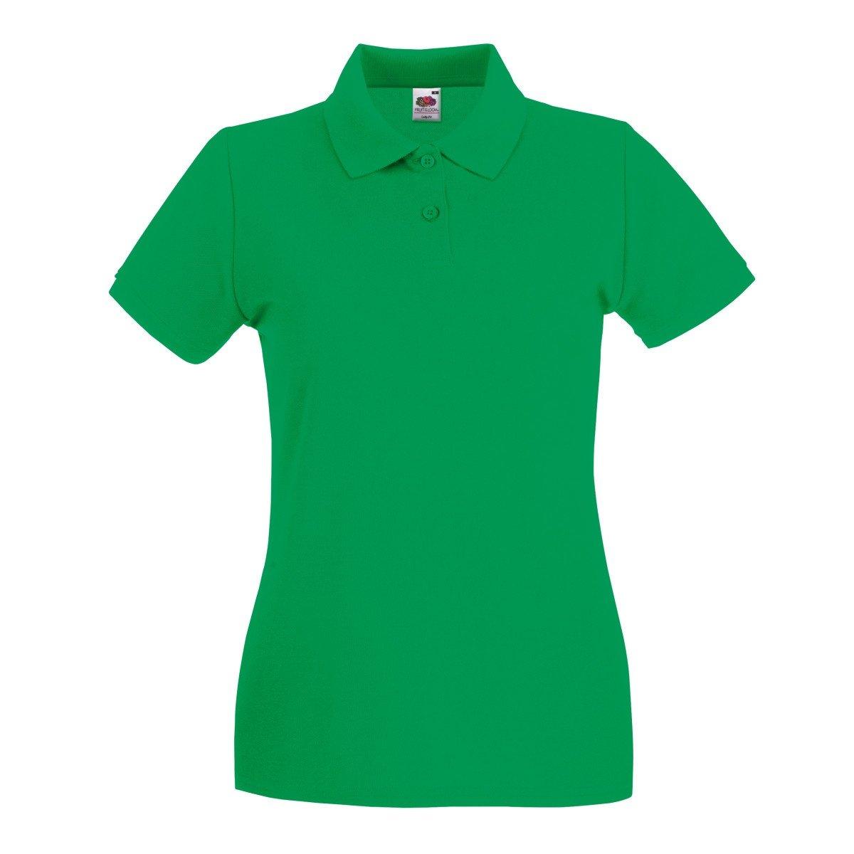 Image of Ladyfit Premium Poloshirt Damen Grün XL