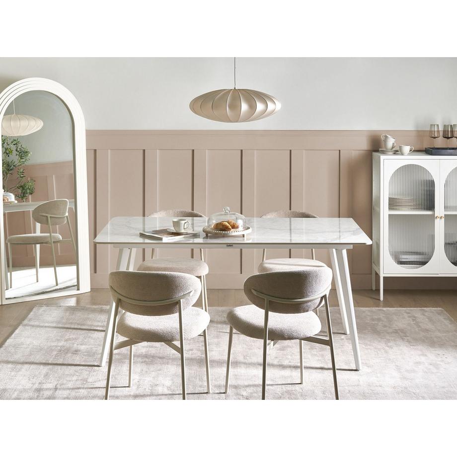 Beliani Tavolo da pranzo da giardino en Pietra sinterizzata Moderno RODALLO  