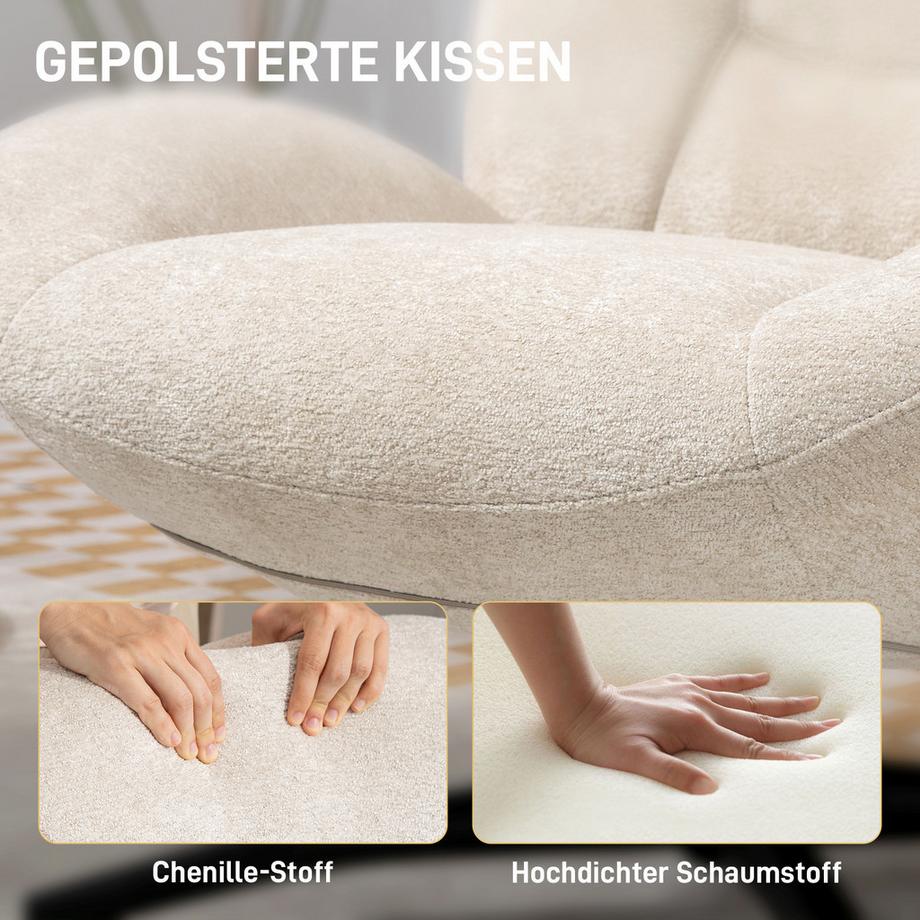 HOMCOM Fauteuil de salon  