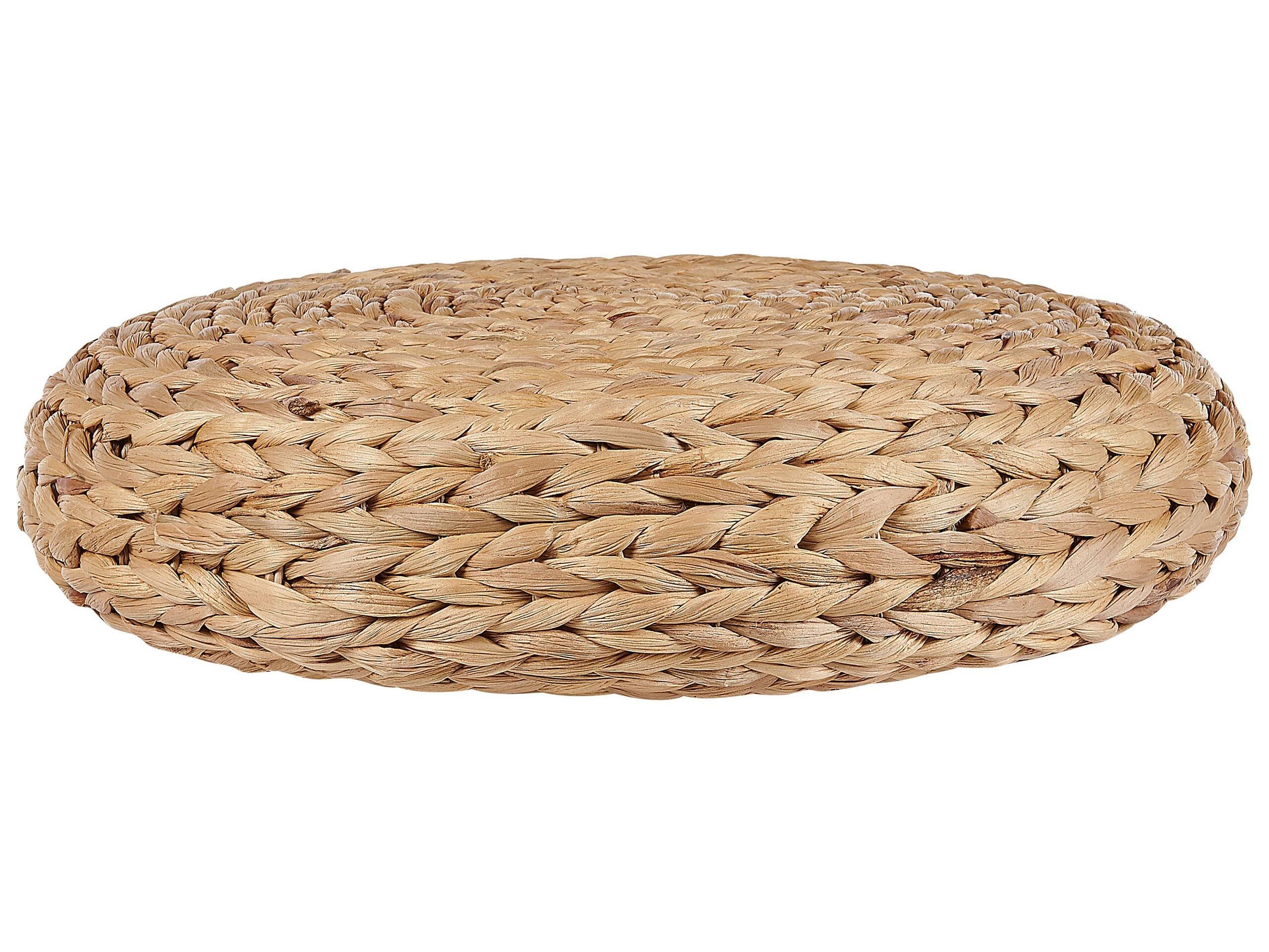 Beliani Pouf aus Wasserhyazinthe Boho WAHOO  