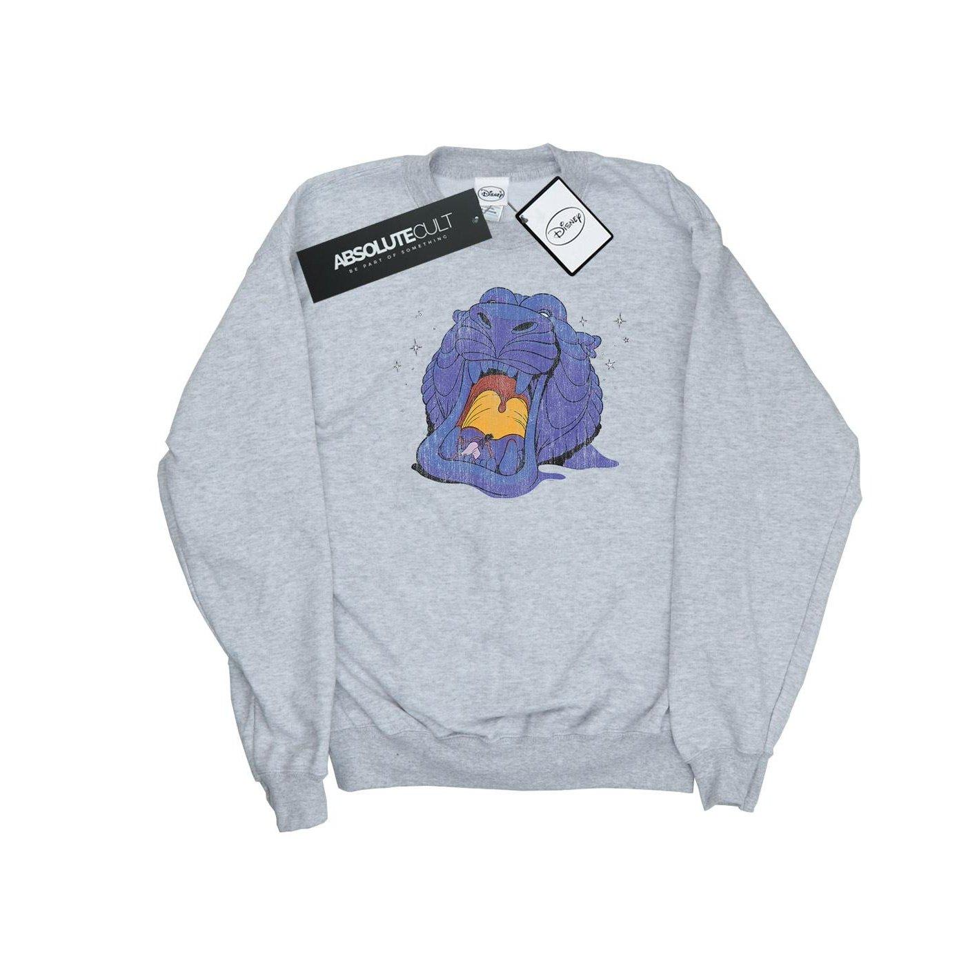 Image of Aladdin Cave Of Wonders Distressed Sweatshirt Herren Grau XXL