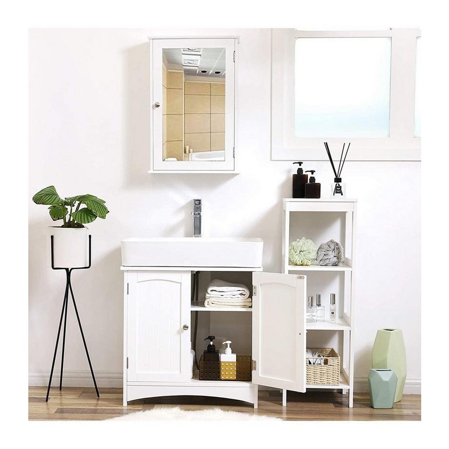 Calicosy Verstellbarer Unterschrank mit drehbaren Türen,es MDF  