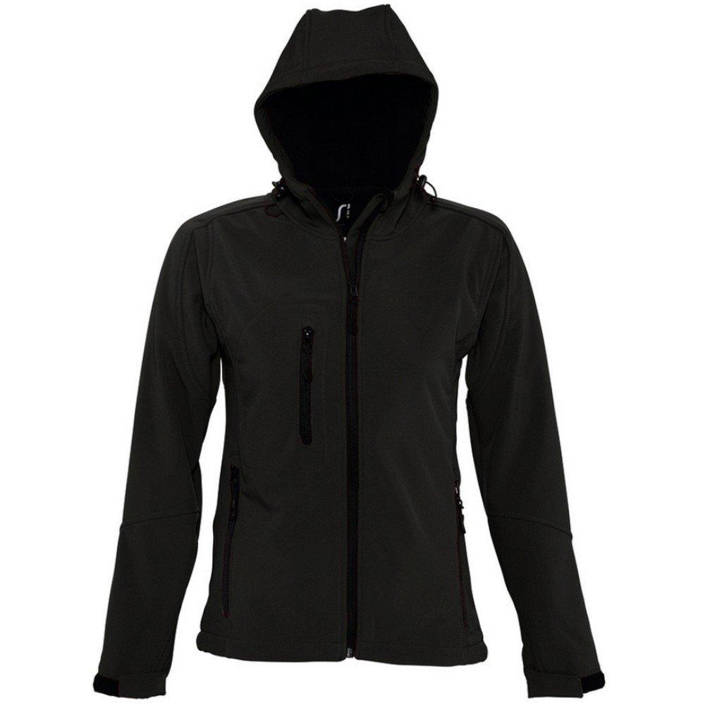 Image of Replay Softshelljacke Mit Kapuze, Atmungsaktiv, Winddicht, Wasserabweisend Damen Schwarz XXL