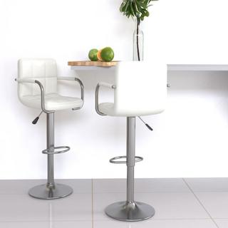 VidaXL Tabouret de bar cuir artificiel  