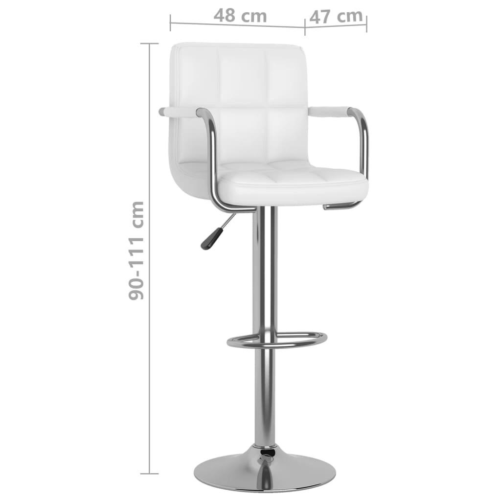 VidaXL Tabouret de bar cuir artificiel  