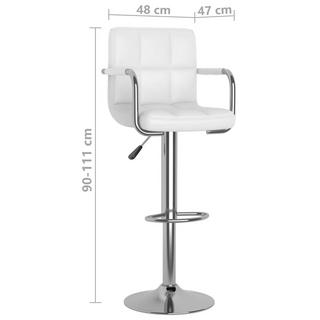 VidaXL Tabouret de bar cuir artificiel  