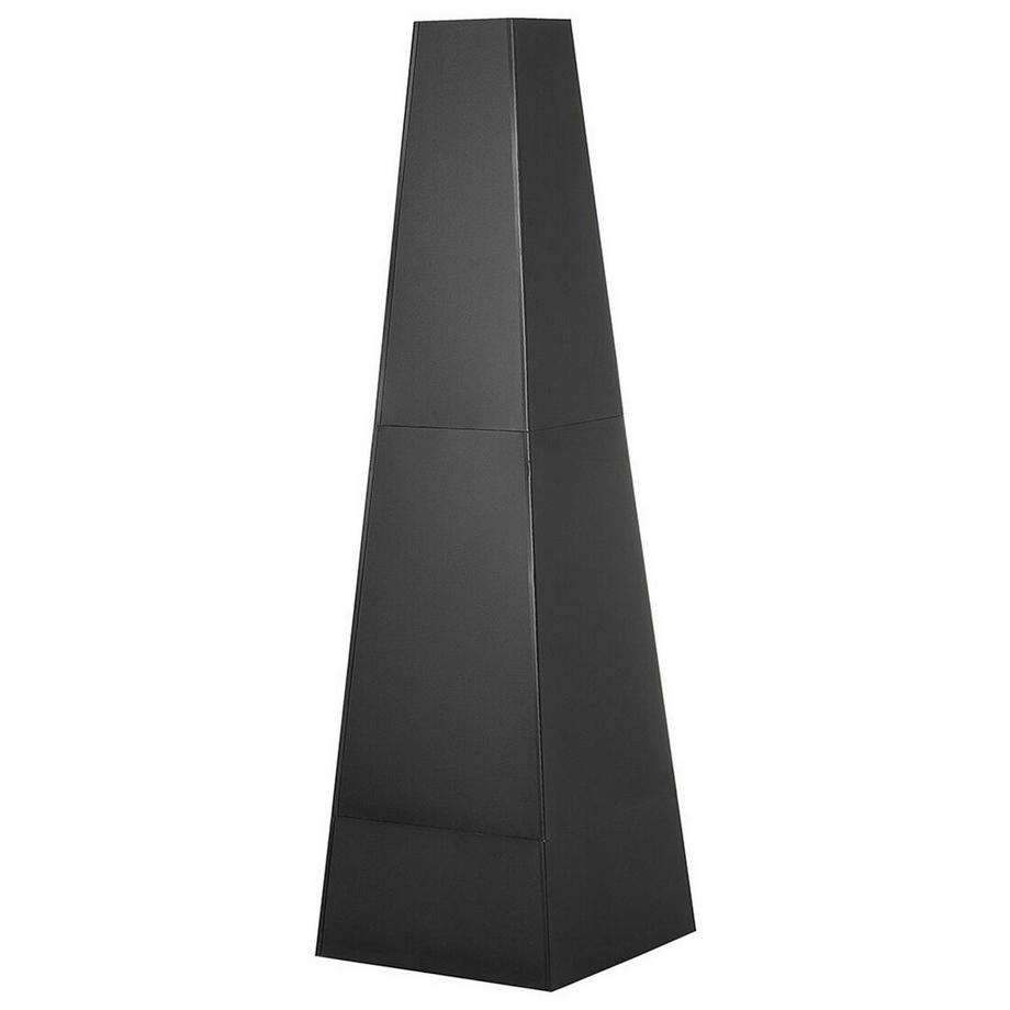 Beliani Foyer avec grille en Acier YATE  