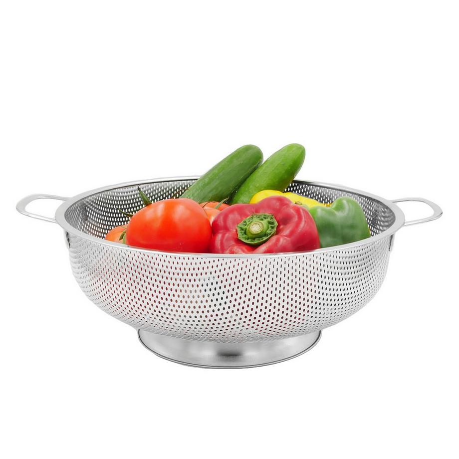 Passoire en acier inoxydable avec deux poignées