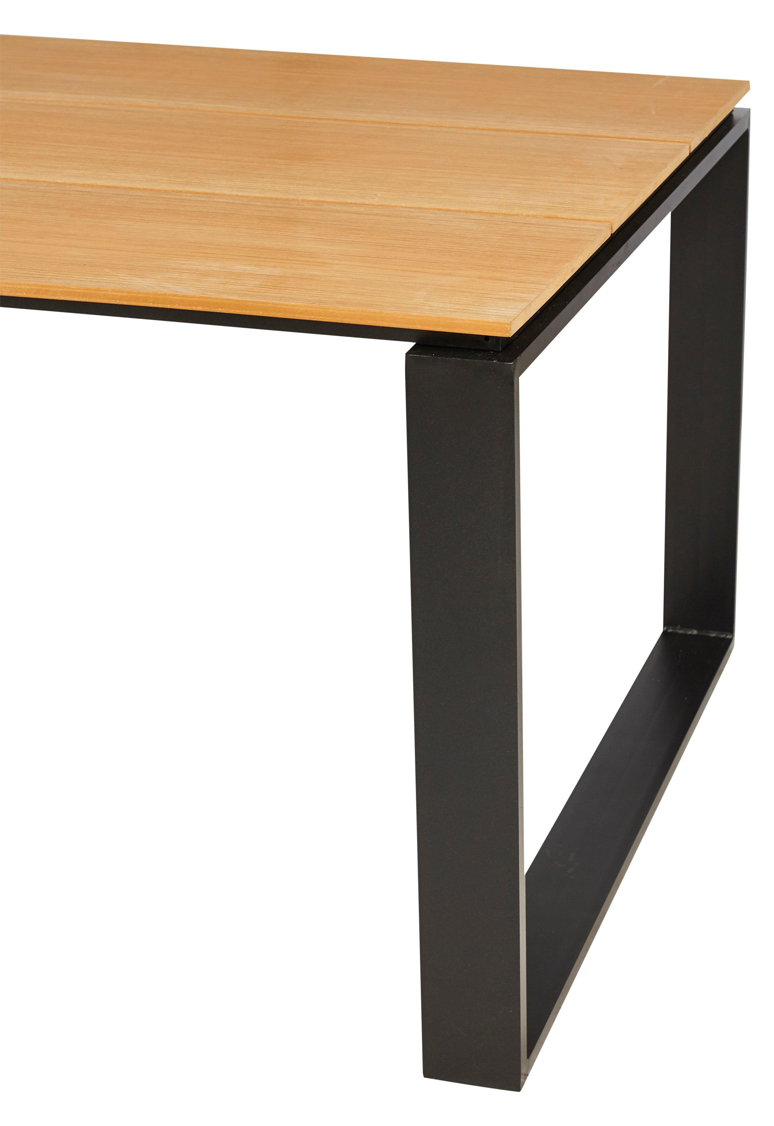 SCHOU Table de jardin MARTINUS polywood teck, 210x100cm  