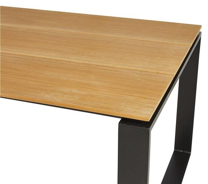 SCHOU Table de jardin MARTINUS polywood teck, 210x100cm  