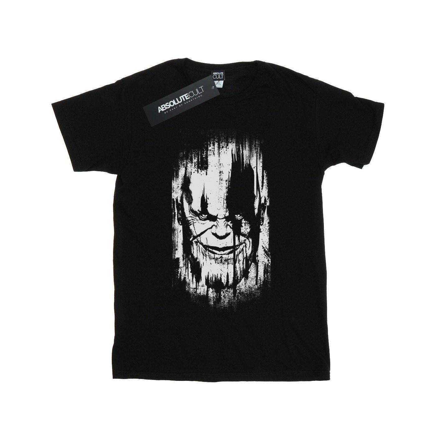 Image of Avengers Infinity War Thanos Face Tshirt Damen Schwarz M